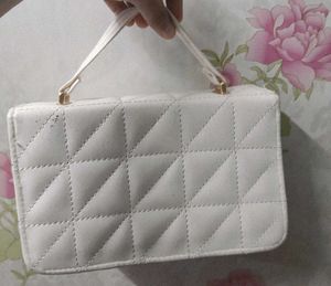 white handbag
