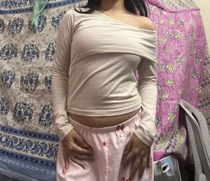 Off-Shoulder Long Sleeve Top