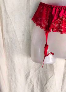 Lace Trimmed Garter Belt