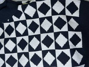 Black &amp; White Knit Vest