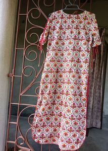 Anouk Cotton Beautiful Kurta With Stylish Sleeves