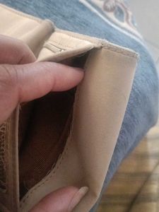 Mango Beige Foldable Wallet