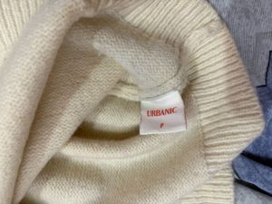 cream half sweater
