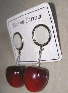 Cherry Drop Earrings