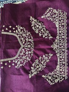 Stunning Purple heavily Embroidered Lehenga