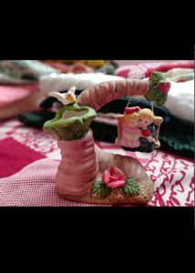 Vintage Romantic Couple on Swing Figurine