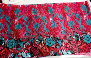 🇳🇿💫🎀Floral Print black pink Saree