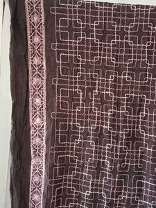 Embroidered Brown Dupatta