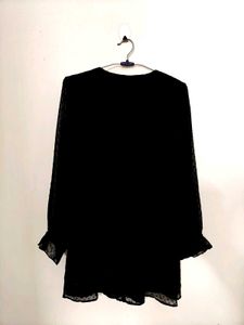 Elegant Black Embellished Kurti