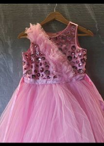 brand new partywear girls long dress upto 12 years