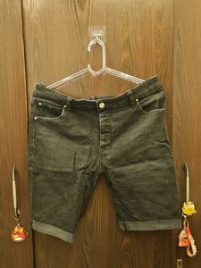 Stylish Charcoal Denim Shorts