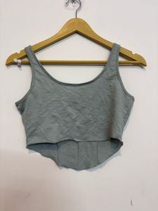 Stylish Grey Corset Tank Top