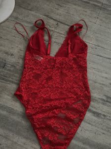 Stunning Red Lace Bodysuit