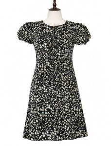 Chic Floral Print A-Line Dress