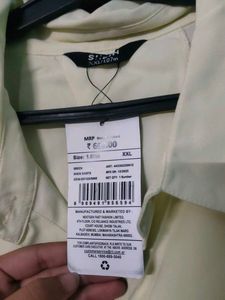Shein Yellow Button-Up Shirt