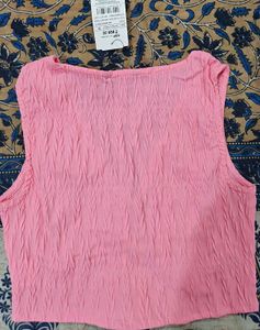 Plunging tie up Neck front open top