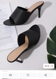 French Connection Black Mules