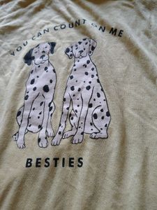 Pale Yellow “Besties” Graphic T-Shirt