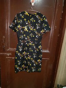 Women High Quality Korean Black Dress