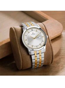 Titan Men's Watch - Silver and Gold