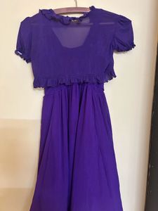 Elegant Purple Party Dress with Bolero