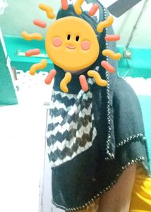 Black Dupatta With Nakab