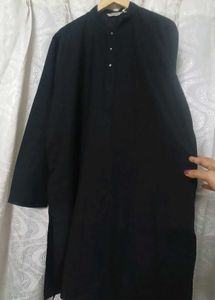 Classic Black Kurta for Men