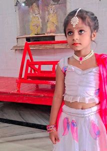 Adorable Girl's Lehenga Choli Set