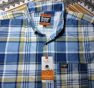 Superdry Plaid Long Sleeve Shirt