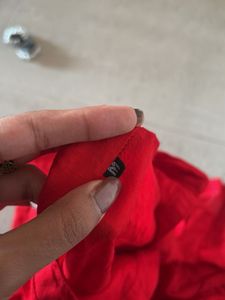 Red Embroidered Kurta