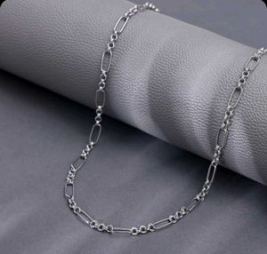 silver elio paperclip chain for men