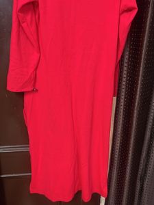Woolen Warm Kurti Pink Color Xl Size