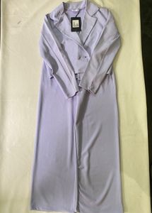 Lavender Cropped Blazer &amp; Pants Set