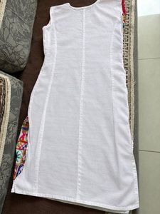 Embroidered White Kurta