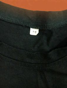 Black T-Shirt with Crescent Moon Logo