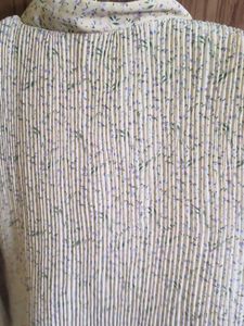Vintage Floral Pleated Blouse