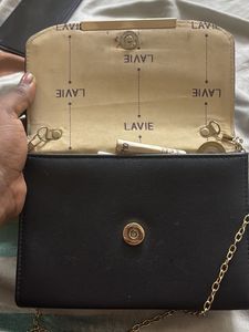 Lavie Black Tri-Fold Wallet