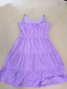 Purple Tiered Mini Dress