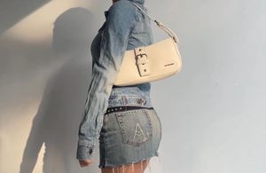 van heusen white shoulder bag