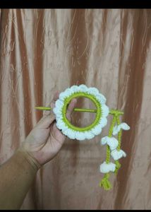 viral crochet bun stick 🍡🪷