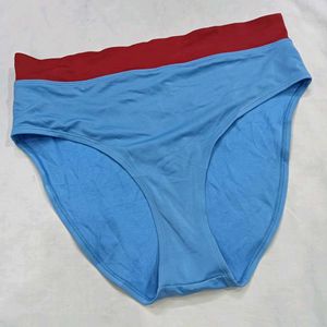 ❤️‍🔥 Comfortable Blue Briefs with Red Trim