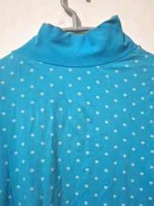Blue Polka Dot Turtle Top💙