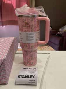 Stanley Quencher H2.0 Tumbler - Floral Pink used
