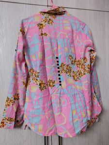 Vibrant Floral Print Button-Up Shirt