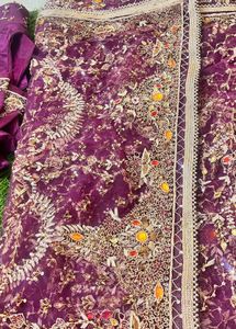 Exquisite Purple Embroidered Lehenga Choli