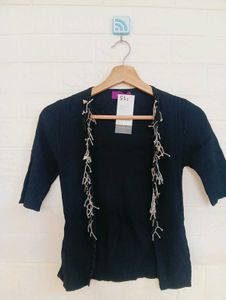 Primark Black Cardigan - Beaded Detail