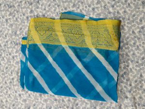 lehriya saree pink/blue