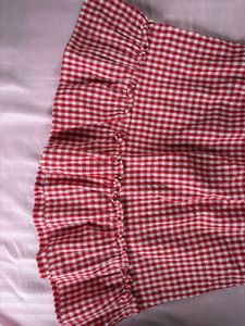Red Gingham Skirt