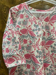 Floral Print Kurta