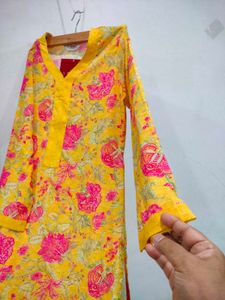 Yellow Floral Kurta